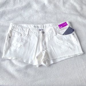 NWT Mossimo white denim shorts size 8